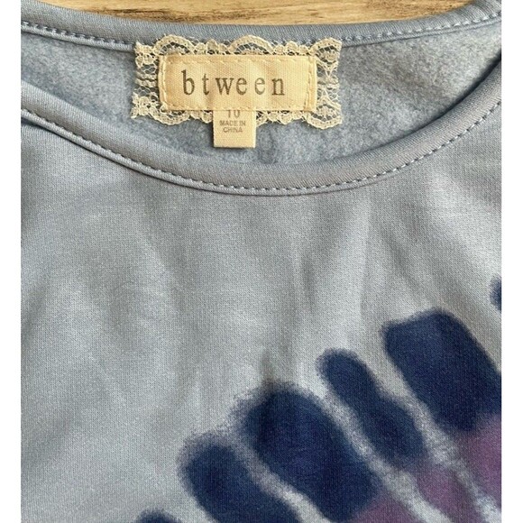 Girls Btween Hooded Sweatshirt And Shorts Size 10 NWT TIE DYE - Picture 6 of 11